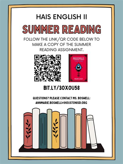English II Summer Reading